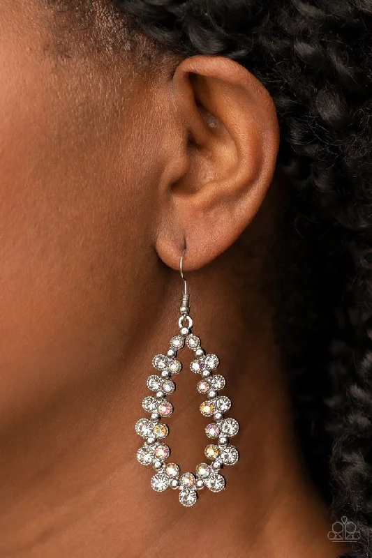 Paparazzi Earring ~ Its About to GLOW Down - White