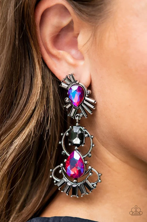 Paparazzi Earring ~ Ultra Universal - Pink