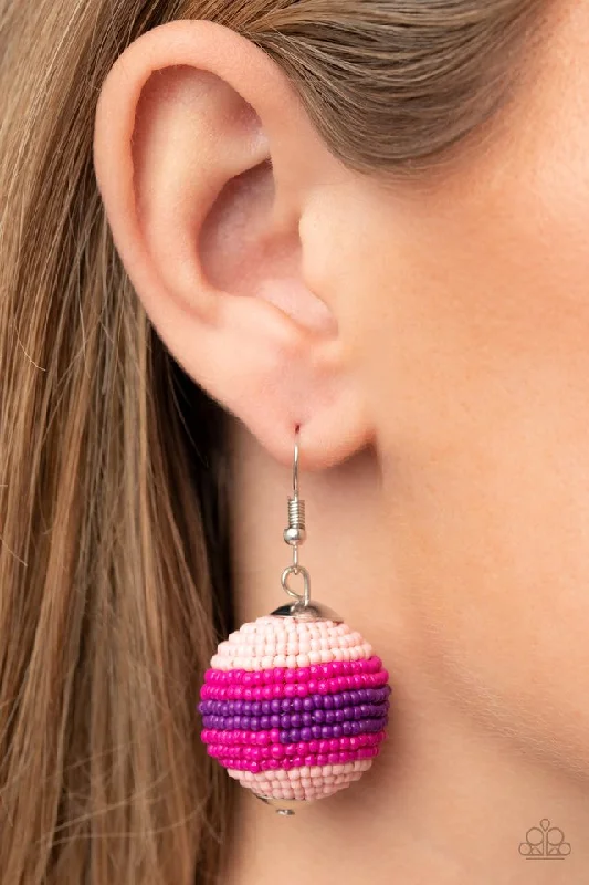 Paparazzi Earring ~ Zest Fest - Pink