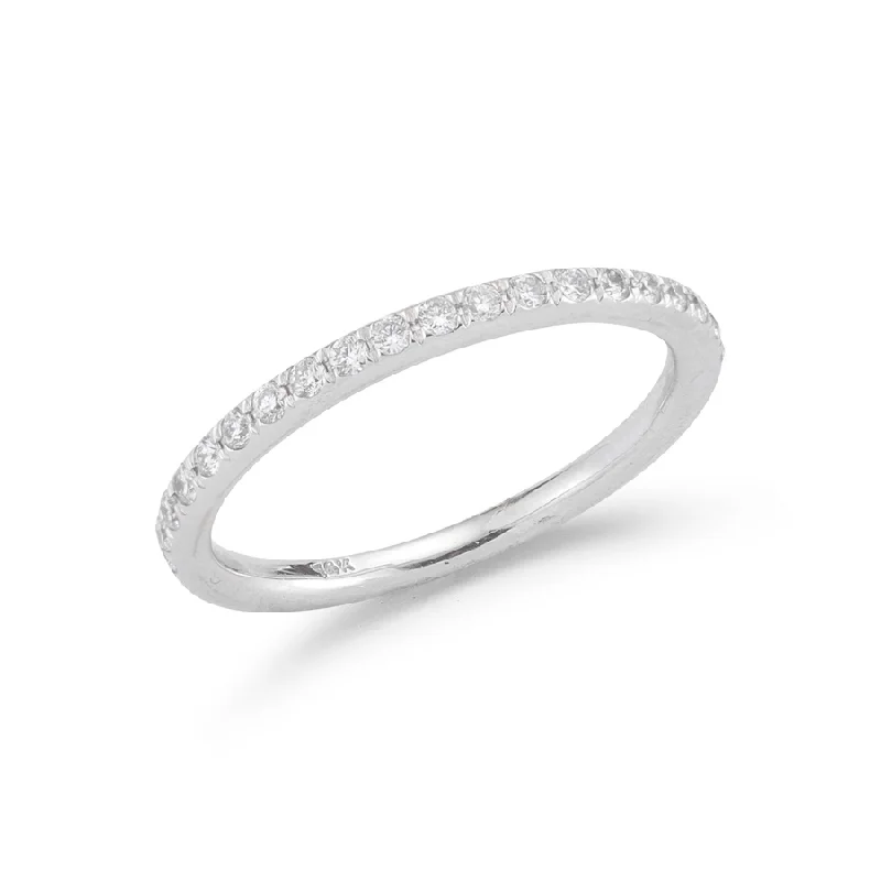 modern hexagon stud earrings Pave Stack Bands