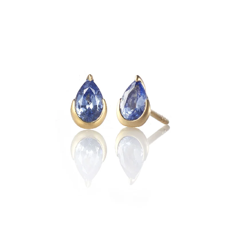 Sapphire stud earrings