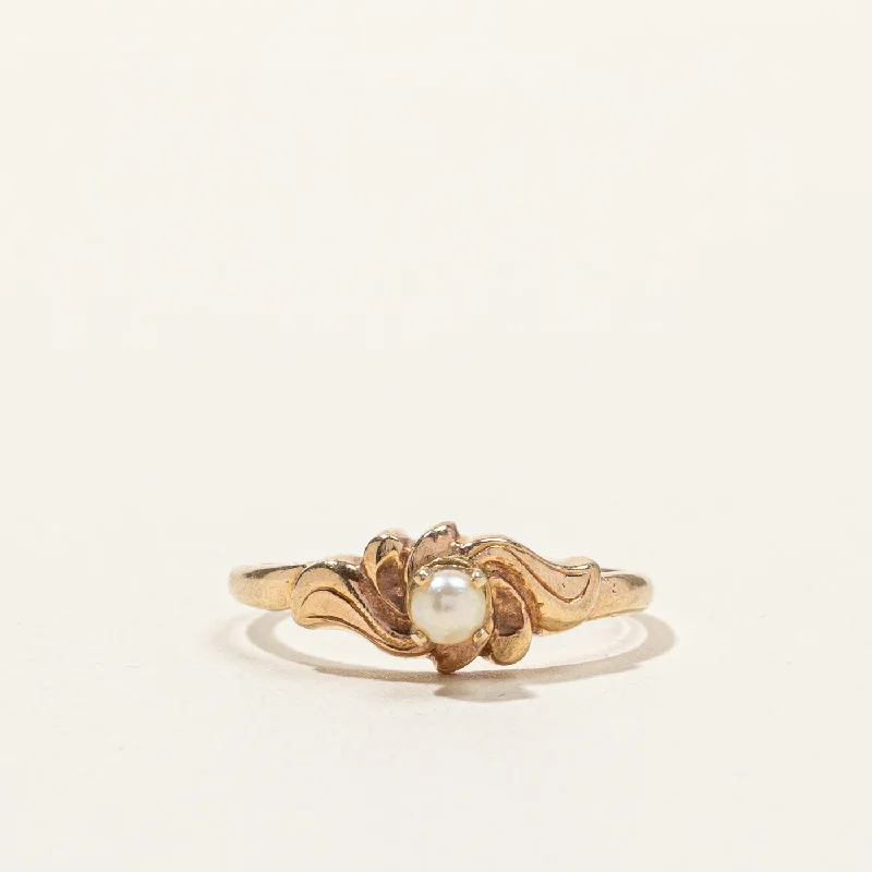 gold-plated snake chain bracelet Pearl Vintage Ring | SZ 5.75 |