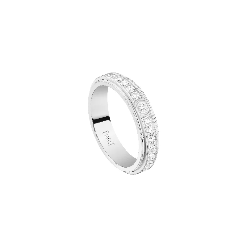 braided gold chain bracelet Piaget Possession Ring 18k White Gold - G34P5N51
