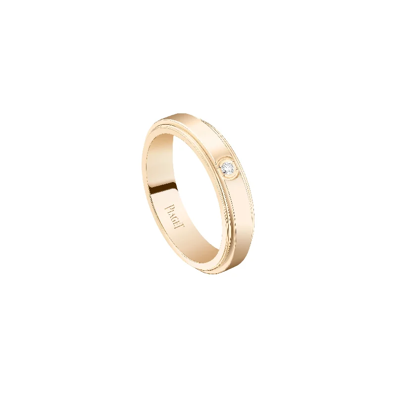 minimalist sapphire drop necklace Piaget Possession Ring 18k Rose Gold  - G34P7M58