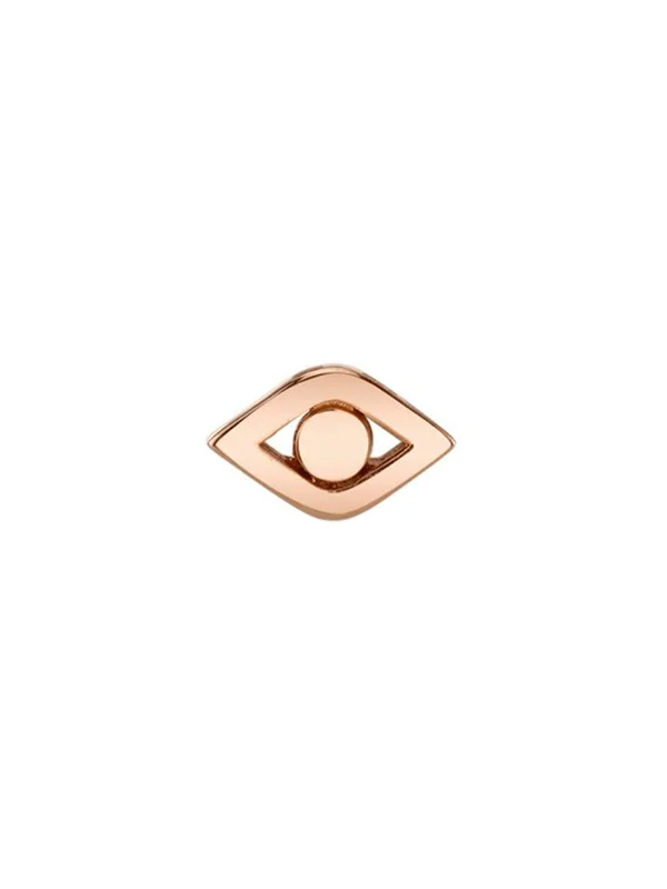 gold moonstone cocktail ring Pure Evil Eye Stud Rose Gold Single Earring