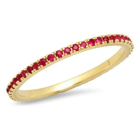 minimalist infinity ring Rainbow Stack Bands