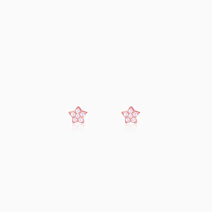 celestial moon and stars ring Rose Gold Star Constellation Earrings