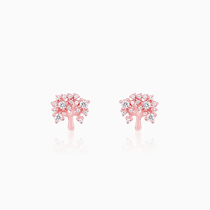 opal gemstone halo ring Anushka Sharma Rose Gold Tree of life Earrings
