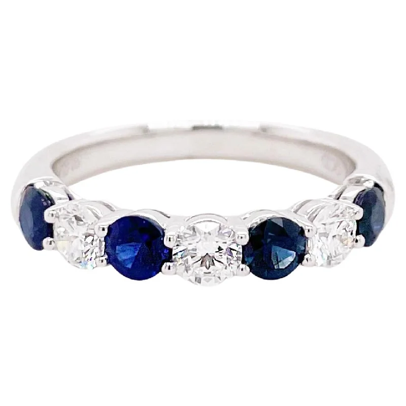 Sapphire & Diamond Half Band