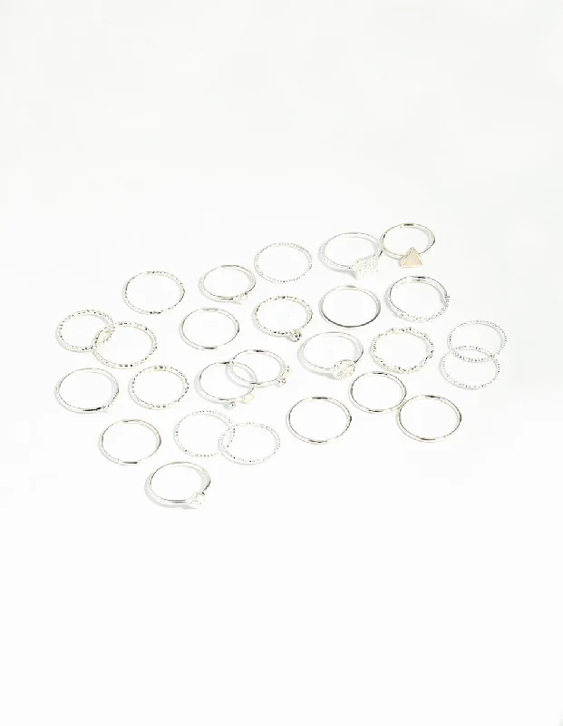 Silver Diacut Ring 26-Pack