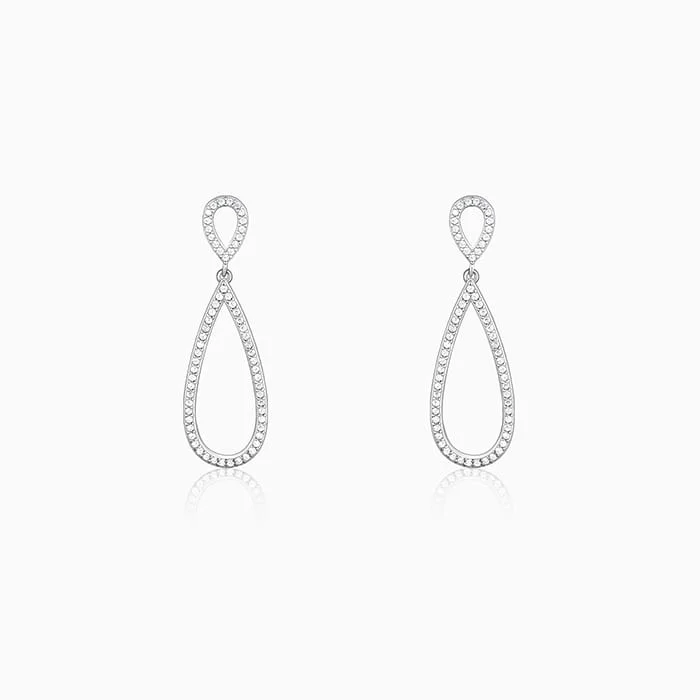 real turquoise drop earrings Anushka Sharma Silver Elegant Drop Earrings