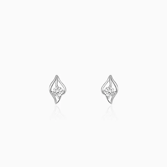 titanium spinner ring anxiety relief Silver Falling Dew Earrings