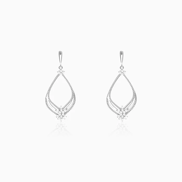 infinity necklace with birthstones Silver Princess Earrings