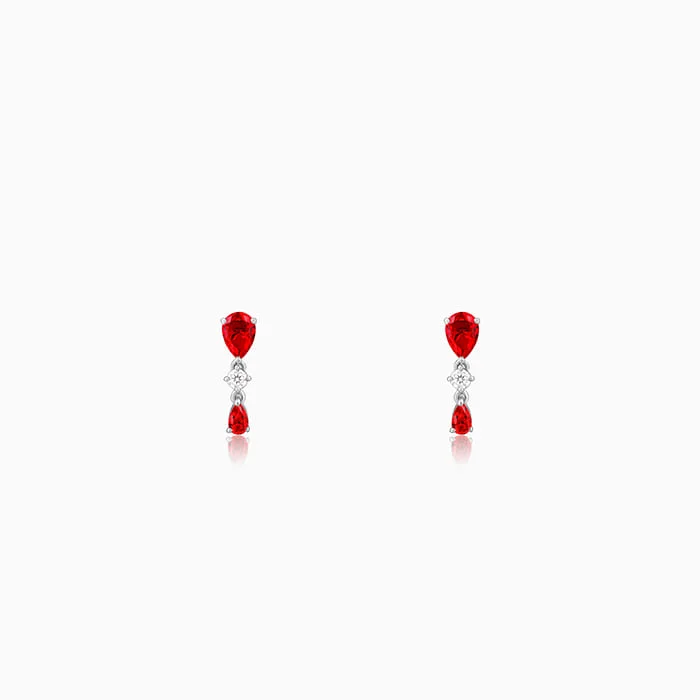 cubic zirconia stud earrings classic Silver Soulmate Earrings