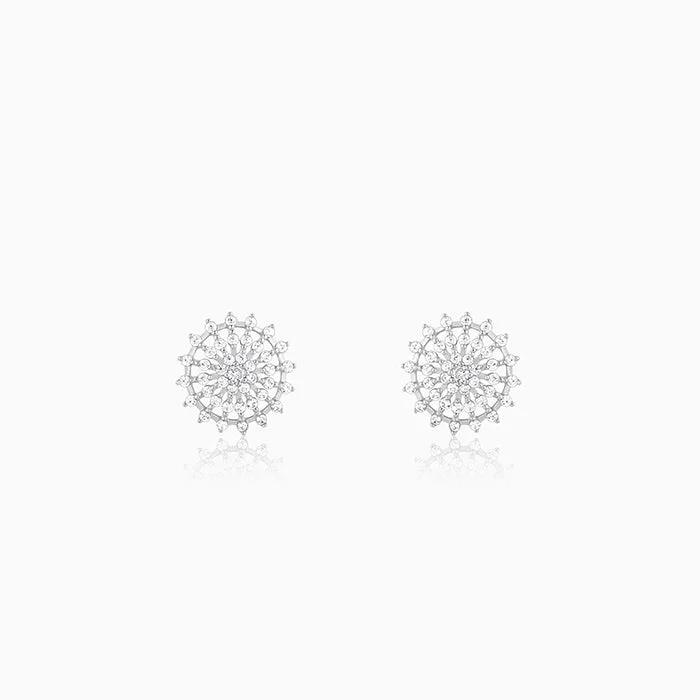 celestial moonstone ring gold Silver Wheel of Life Earrings