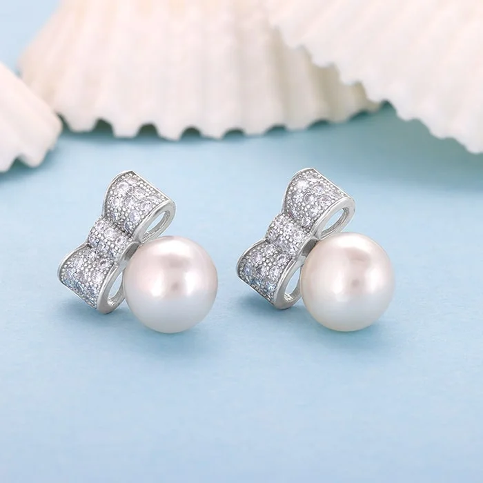 waterproof beach anklet stainless steel Silver Dreamy Pearls Earrings