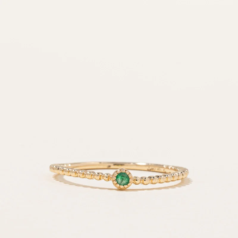 gold bar earrings minimalist Solitaire Emerald Bezel Ring | 0.02ct | SZ 6.5 |
