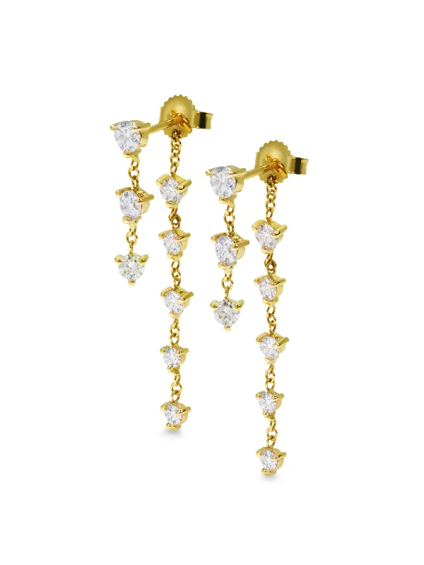boho tassel earrings handmade Starstruck Yellow Gold Drop Earrings