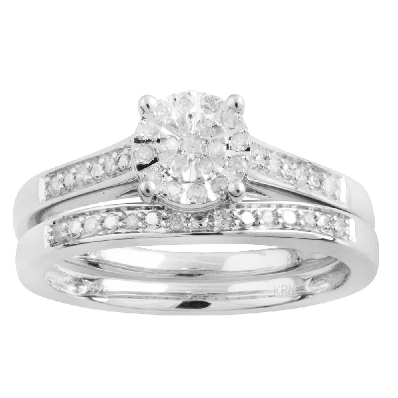 Sterling Silver 1/5 Carat Diamond Ring