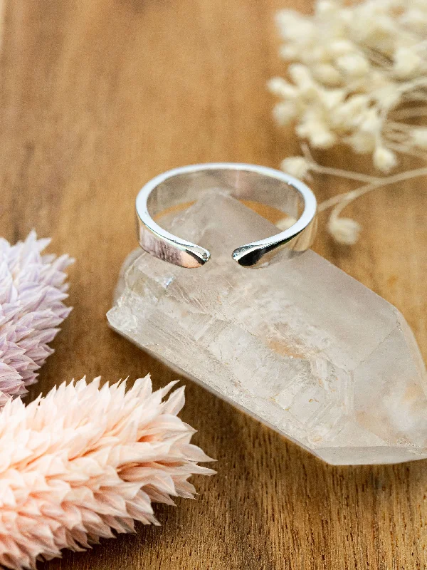 men’s woven leather bracelet Sterling Silver Open Nesting Band