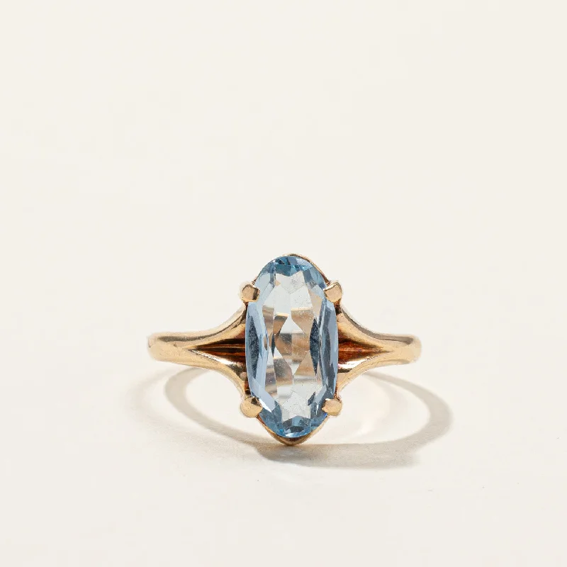 dainty sapphire stacking rings Synthetic Spinel Ring | 1.75ct | SZ 5.75 |