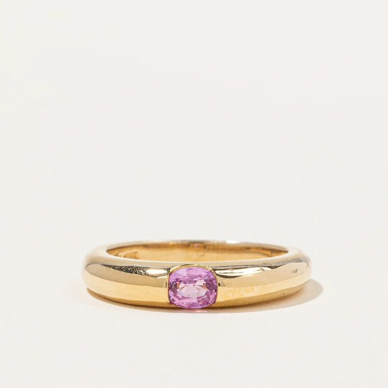 zodiac constellation bracelet silver Tension Set Pink Sapphire Ring | 0.30ct | SZ 7 |