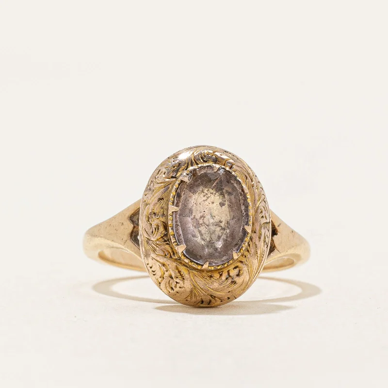 celestial sunburst ring gold Topaz Ring | 1.18ct | SZ 6 |