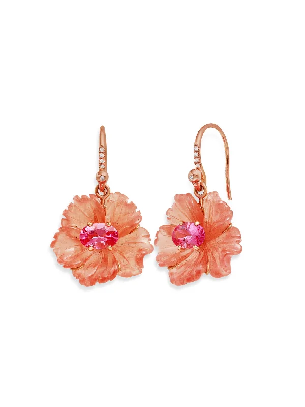 unique silver branch ring Tropical Flower Rhodochrosite & Pink Tourmaline Rose Gold Earrings unique silver branch ring Tropical Flower Rhodochrosite & Pink Tourmaline Rose Gold Earrings