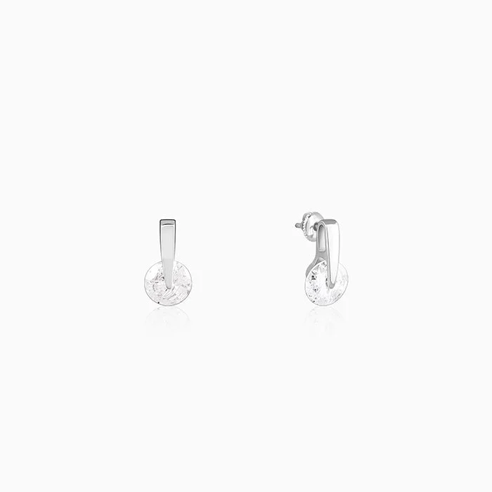twisted rope gold chain Zircon Twirl Earring