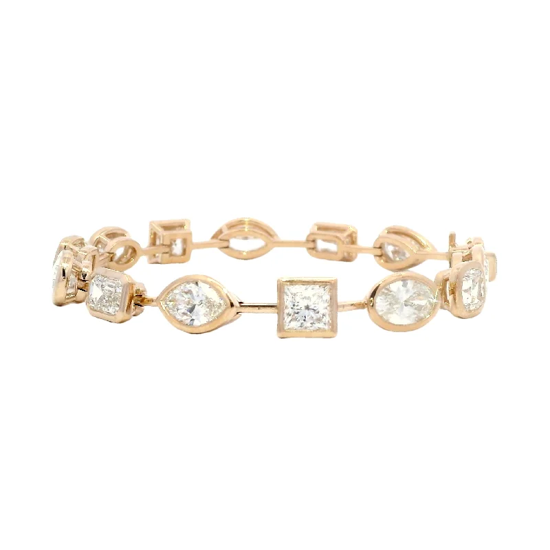 simple turquoise stud earrings 14.16cttw Fancy Shape Diamond Braclet (Bezel Set)