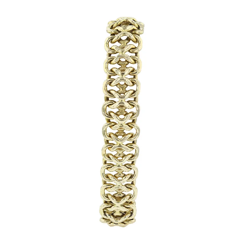 14K Yellow Gold 14.3mm Open Link Bracelet