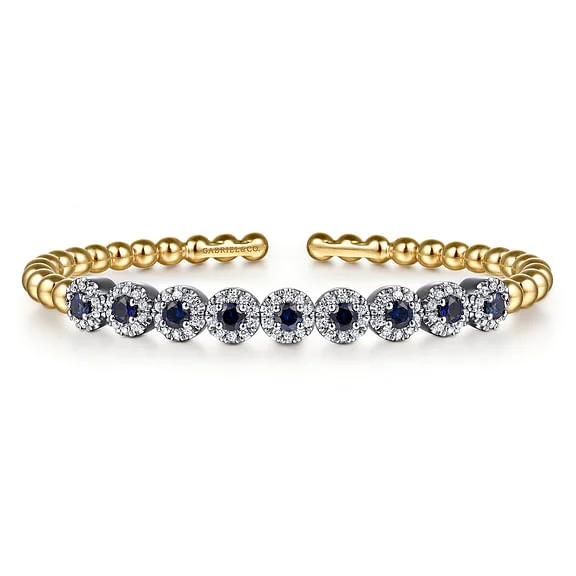 wedding anniversary diamond ring 14K Yellow Gold Bujukan Diamond Tqist Split Bangle Bracelet