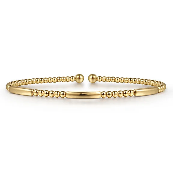 sapphire princess cut ring 14K Yellow Gold Bujukan Open Bangle