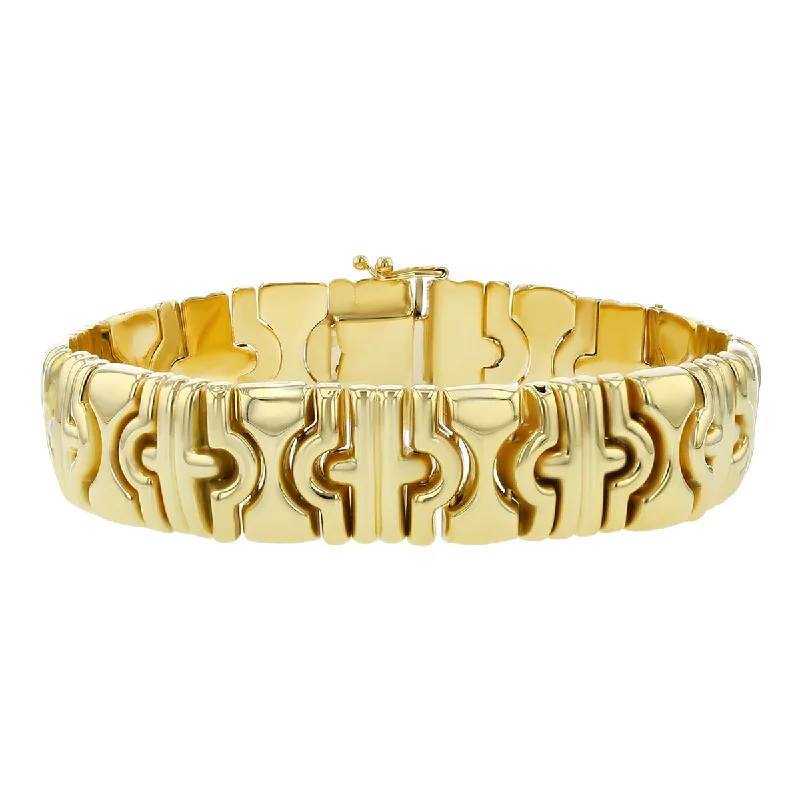 14K Yellow Gold Byzantine Bracelet