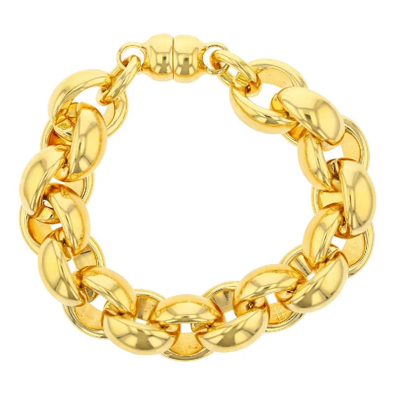 14K Yellow Gold Italian Link Bracelet