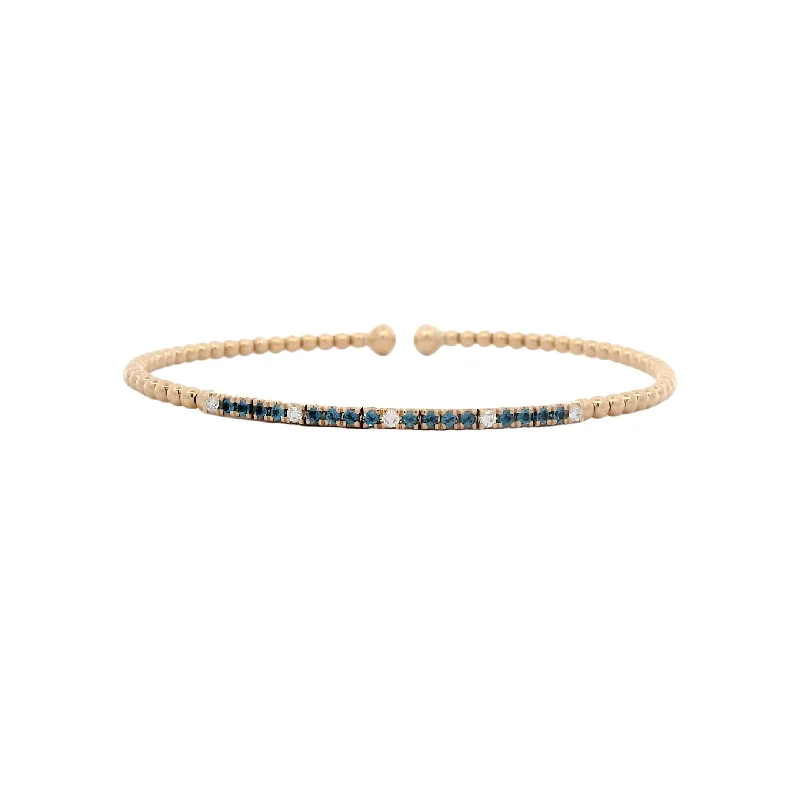 ruby and diamond engagement ring 14KY Diamond Blue Topaz Bujukan Split Bangle