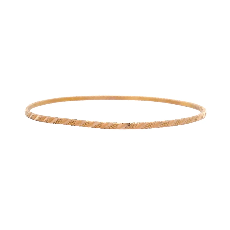 minimalist black diamond studs 14KY Gold Slip On Bangle Bracelet