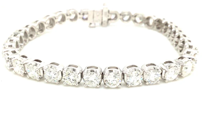 dainty sapphire gemstone bracelet 18K White Natural Diamond Tennis Bracelet