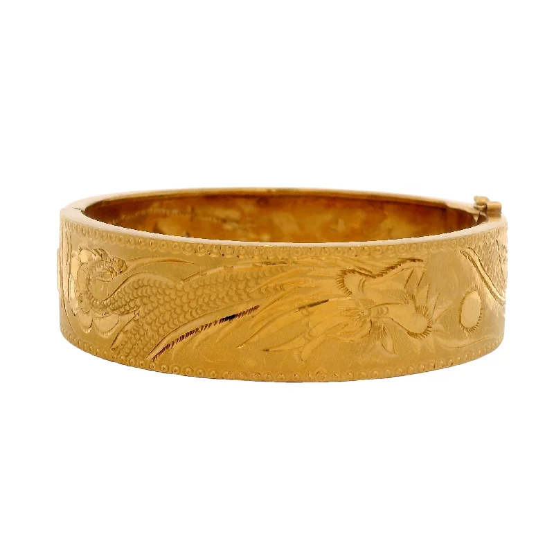 solid gold disc charm bracelet 22k Bangle Bracelet