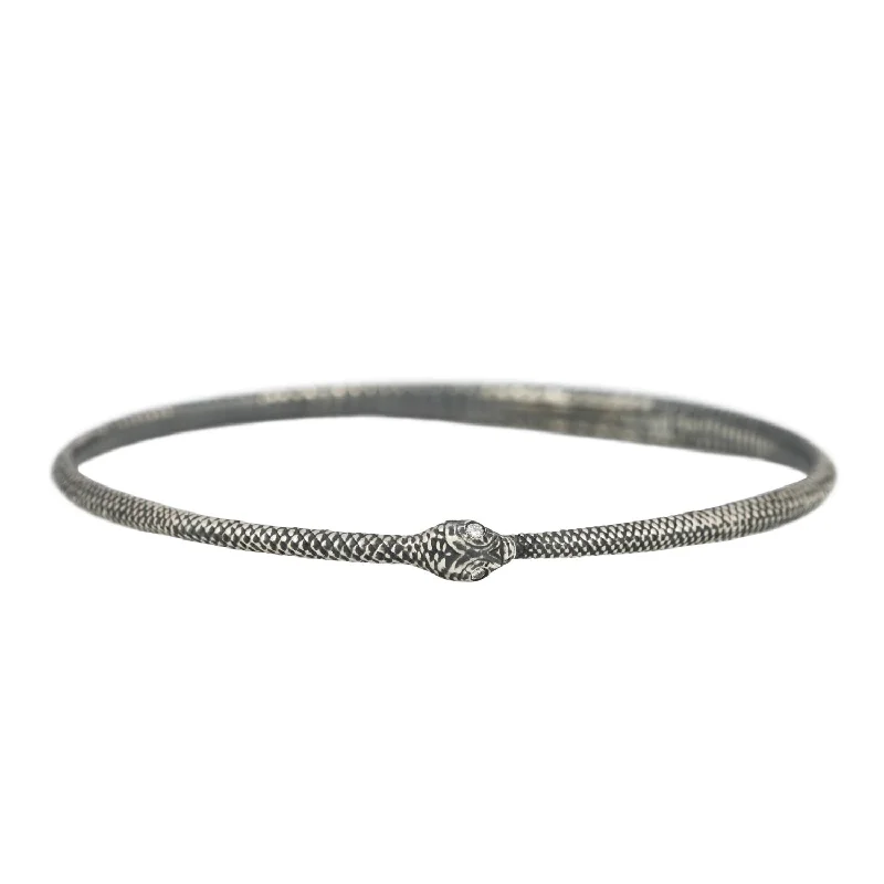 handcrafted filigree ring silver Silver Ouroboros Bangle