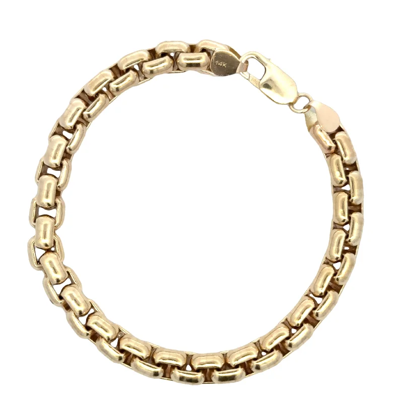 custom gold name necklace Antique Box Link Bracelet