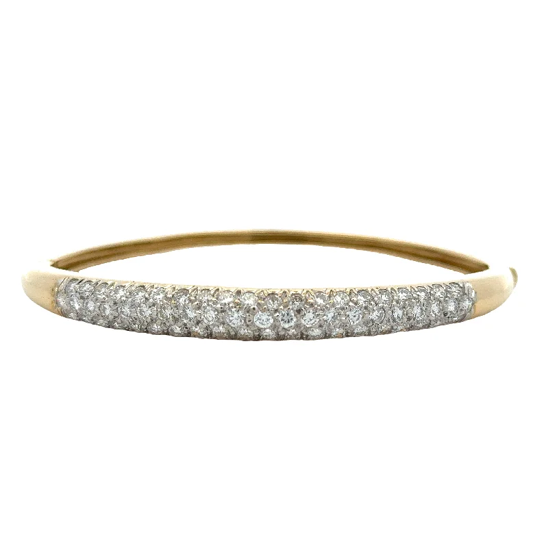 unique square diamond ring Antique Diamond Bangle