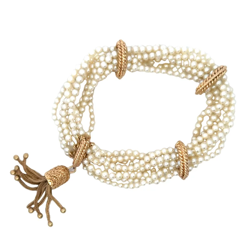 unique gemstone cocktail ring Antique Pearl Bracelet