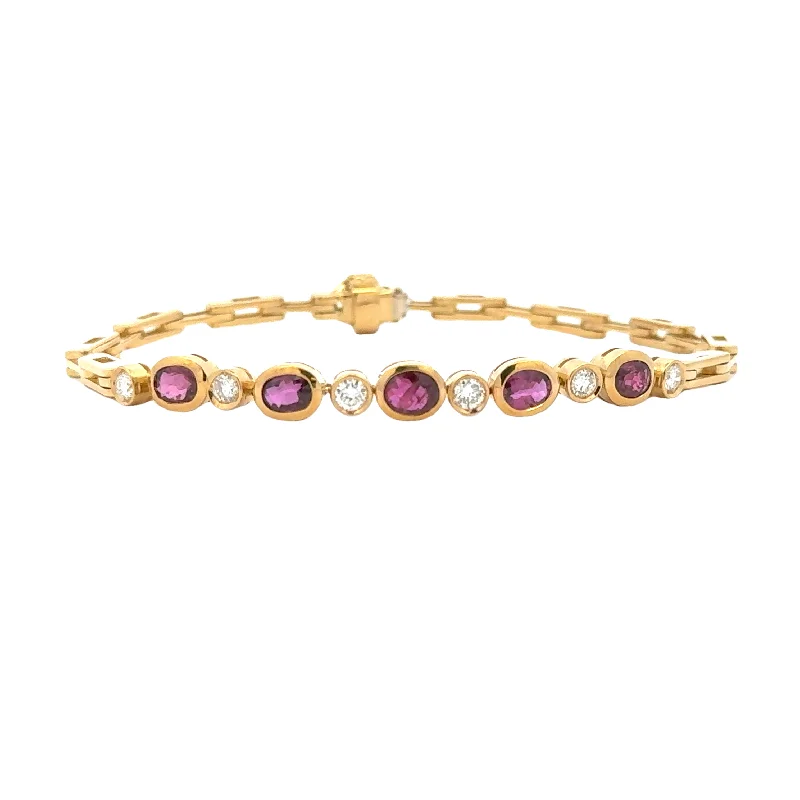 vintage-inspired pearl brooch Antique Ruby and Diamond Bracelet