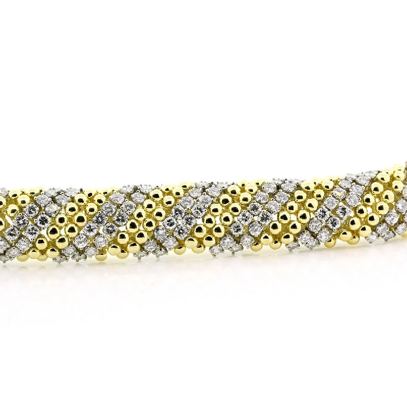 Balough 15 Carat Diamond 7-Inch 18K Bracelet