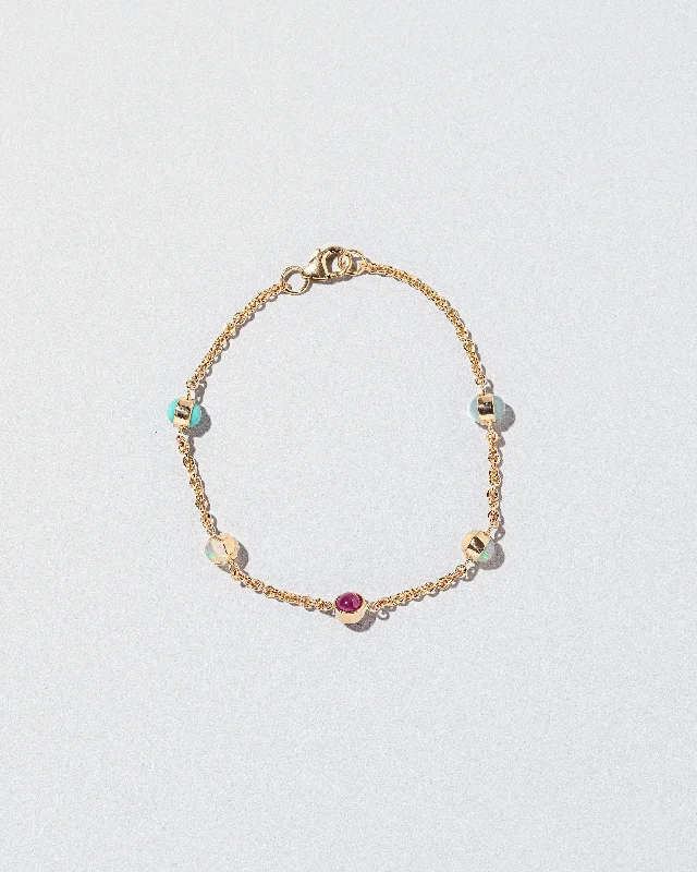 Birthstone Bracelet - Five Bezels