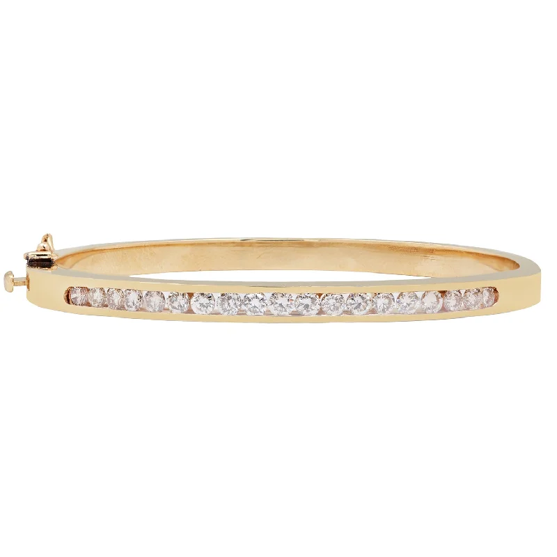 dainty butterfly pendant necklace Channel Set Round Diamond Bangle