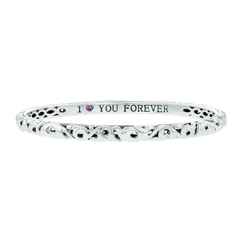 Charles Krypell I Love You Forever Bangle Bracelet