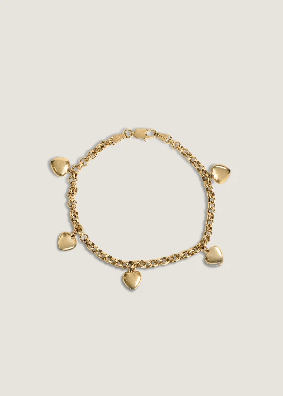 yellow sapphire engagement ring Chemistry Heart Charm Bracelet