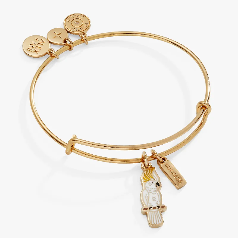 emerald cut diamond wedding ring 'Success' Cockatoo Charm Bangle